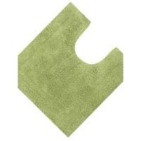 100% cotton soft and absorbent bathroom pedestal mat 50 x 50 cm - Apple Green