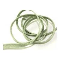 10mm Chambray Denim Cotton Flanged Piping Cord Green