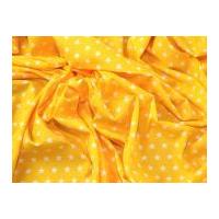 10mm Star Print Cotton Dress Fabric Yellow
