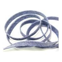 10mm Chambray Denim Cotton Flanged Piping Cord Blue