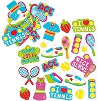 100 Tennis Foam Stickers
