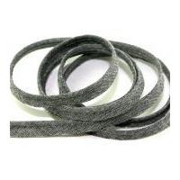 10mm Chambray Denim Cotton Flanged Piping Cord Grey