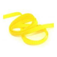 10mm pleated satin ribbon yellow