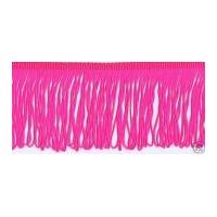 10cm loop dress fringe trimming fluorescent pink