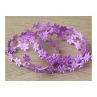 10mm Daisy Floral Shaped Cut Out Trimming Lilac