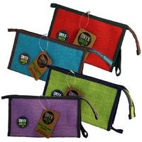 100 jute pencil case with gusset