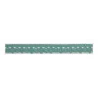 10mm essential trimmings polycotton lace trimming green