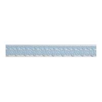 10mm essential trimmings polycotton lace trimming pale blue