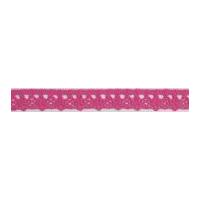 10mm Essential Trimmings Polycotton Lace Trimming Magenta