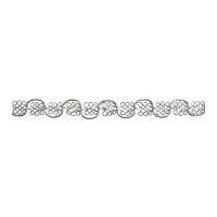 10mm Essential Trimmings Decorative Metallic Braid Trimming Silver