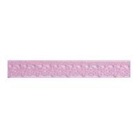 10mm Essential Trimmings Polycotton Lace Trimming Pale Pink