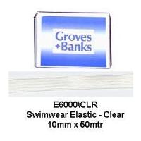 10mm Hemline Swimwear Plastic Elastic Clear