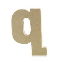 10 cm Mini Mache Lower Case Letter Q