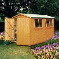 10X8 Atlas Apex Shiplap Wooden Shed with Assembly Service