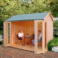 10X8 Blenheim Shiplap Timber Summerhouse with Assembly Service
