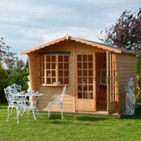 10X10 Sandringham Shiplap Timber Summerhouse with Assembly Service