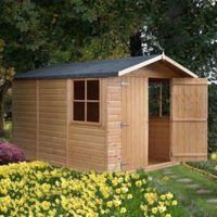 10X7 Guernsey Apex Shiplap Wooden Shed with Assembly Service Base Included