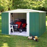 10X8 Greenvale Apex Metal Shed with Assembly Service