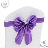 10Pcs Stretch Bowknots Chair Sas...