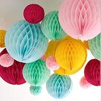 10 inch honeycomb tissue paper flower ball more colors