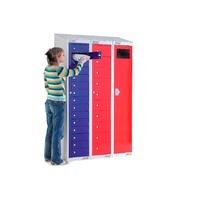 10 door garment locker with master door for refilling