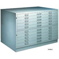 10 Drawer Steel Plan Chest A0 Metal 1070h x 1327w x 970d