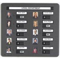 10 Person Photo In / Out Board (photo plus name)