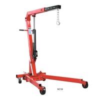 1000kg Capacity Folding Crane 2.5m lift height and 4 extendable legs