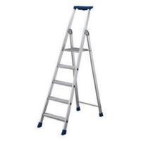 10 ribbed tread platform step ladder aluminium 358760