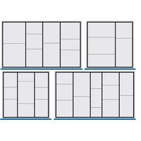10 Compartment Metal Divider Sets for 150mm drawer