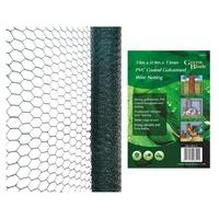 10mx09mx25mm pvc coated galvanised wire netting