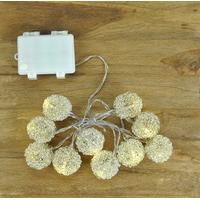 10 LED Wire Coil String Lights (Battery) by Gardman