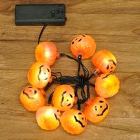 10 led halloween pumpkin design string lights battery by premier