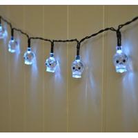 10 LED Halloween String Lights Skull Design (Battery) by Premier