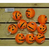 10 LED Halloween Pumpkin String Lanterns (Battery) by Smart Garden