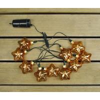 10 LED Gold Stellar Glass Star String Lights (Battery) by Smart Garden