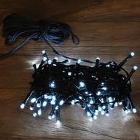 100 led white string lights mains by kingfisher