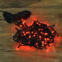 100 LED Red String Lights (Mains) by Kingfisher