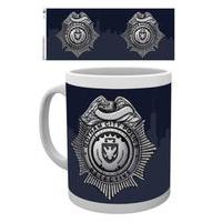 10oz gotham police badge mug