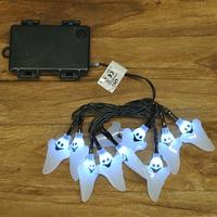 10 LED Halloween Ghost String Lights (Battery) by Smart Solar