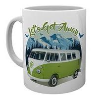 10oz Vw Camper Lets Get Away Mountain Mug