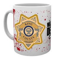 10oz The Walking Dead Sheriff Badge Mug