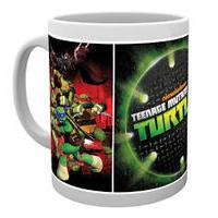 10oz teenage mutant ninja turtles grid mug