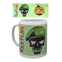 10oz Suicide Squad Rick Flag Skull Mug