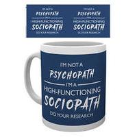 10oz Sherlock I\'m Not A Psychopath Mug