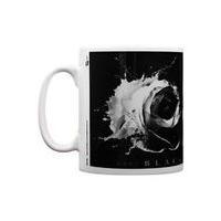 10oz andy black rose mug