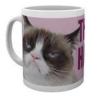 10oz Grumpy Cat Happy Face Mug