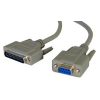 10m serial cable d9 female to d25 male