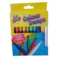 10pk Magic Colour Swaps Fibre Pens