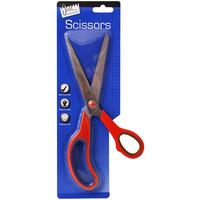 10 red multi purpose scissors